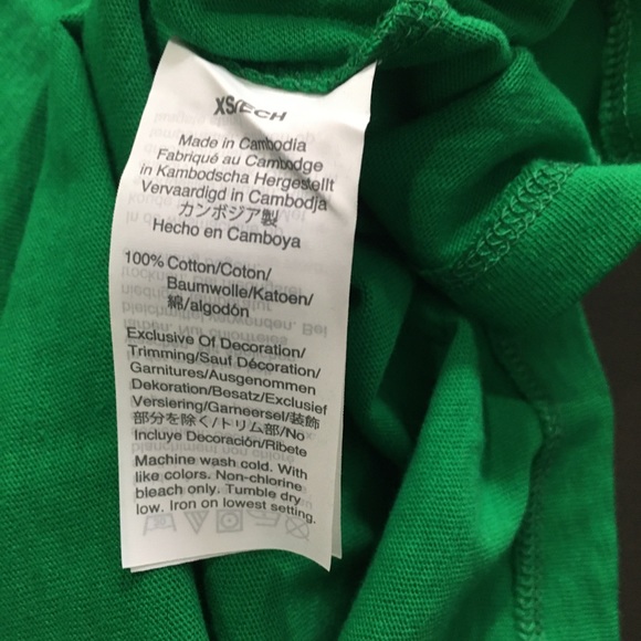 NWT J Crew Collector Green Tee XS - Picture 6 of 7